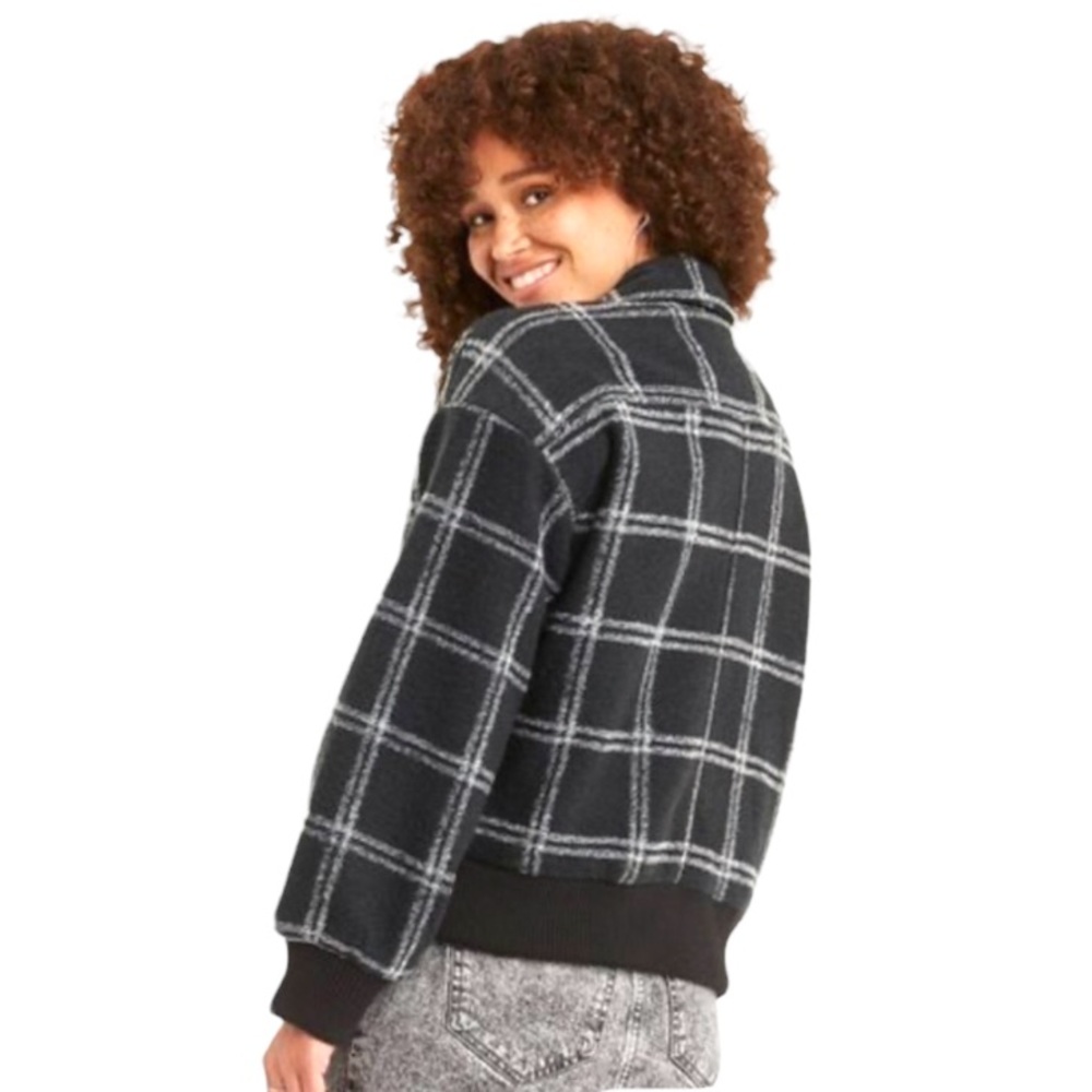 NWT This Plaid Knit Bomber Jacket from Universal Thread